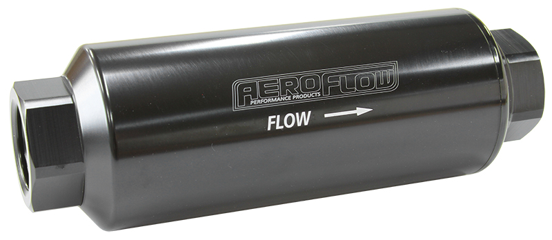 Aeroflow Aeroflow Pro Filter 10 Micron Black Female -12ORB 2" X 5.5"