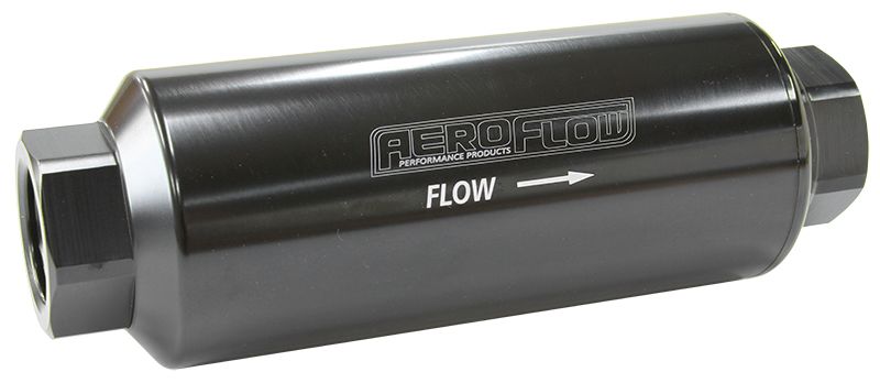 Aeroflow Aeroflow Pro Filter 100 Micronblack Female -12ORB 2" X 5.5"