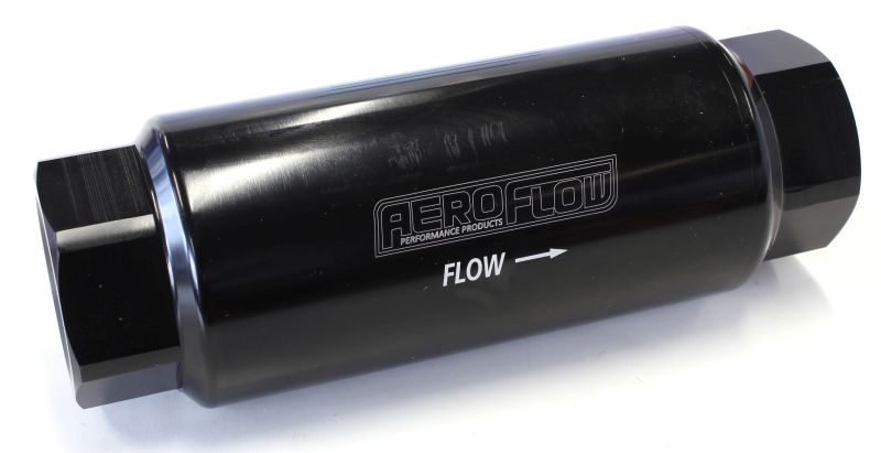 Aeroflow Aeroflow Pro Filter 60 Micron Black Female -12ORB 2" X 5.5"