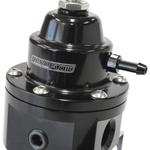 Aeroflow -6 ORB Efi Fuel Pressure Reg 1200Hp Handles 98Ron,Eth, Meth AF66-2055BLK