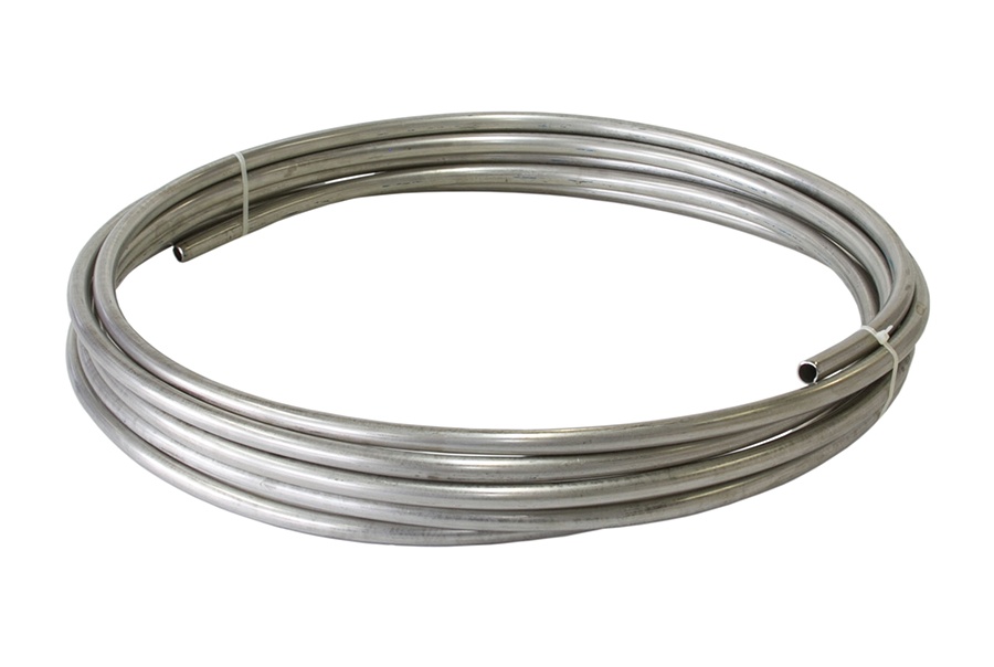 Aeroflow 1/4" SS Hard Line (6.35mm) Stainless Steel 25Ft 7.5M