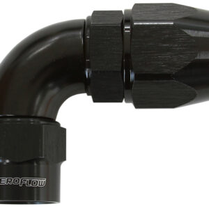 Aeroflow -12AN 90 Degree Kryptalon Full Flow Big Bore 1 Piece AF7053-12