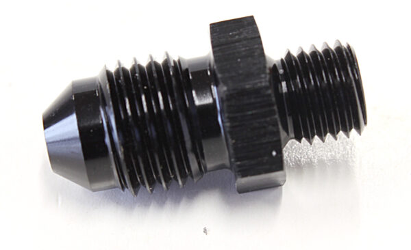 Aeroflow Metric M8 X 1.0mm To -4AN Black Male M8X1.0mm To -4AN