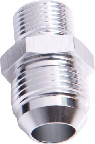 Aeroflow Metric M16 X 1.5mm To -8AN Silver Male M16 X1.5mm To -8AN