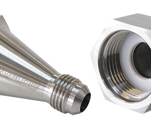 Aeroflow Nitrous Bottle Adapter -4AN Steel Finish Filter Included