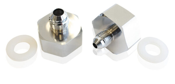 Aeroflow Nitrous Bottle Adapter -4AN Steel Finish Durable For Onoff