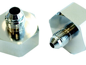 Aeroflow Nitrous Bottle Adapter -6AN Steel Finish Durable For Onoff