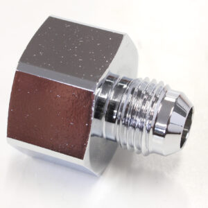 Aeroflow Nitrous Bottle Adapter -6AN Steel Finish Suits Boc Bottle