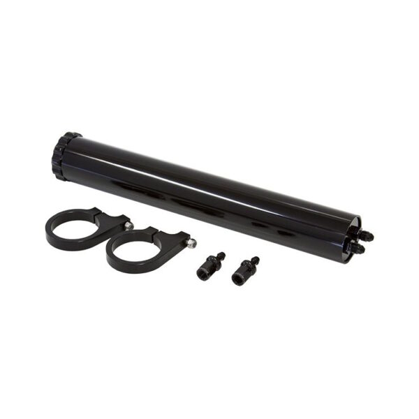 AEROFLOW Billet Aluminium Radiator Overflow Header Tank, Black