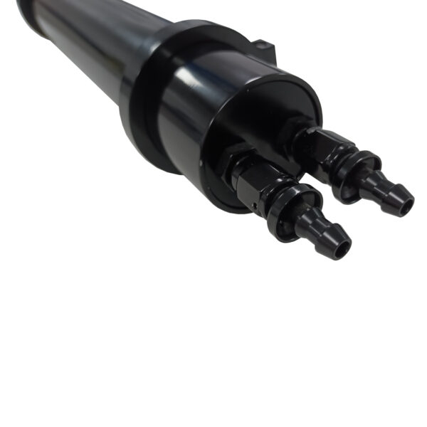 AEROFLOW Billet Aluminium Radiator Overflow Header Tank, Black - Image 2