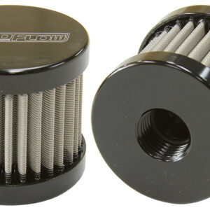 Aeroflow -6AN SS Billet Breather With Female -6AN Re-Usable AF77-2003BLK