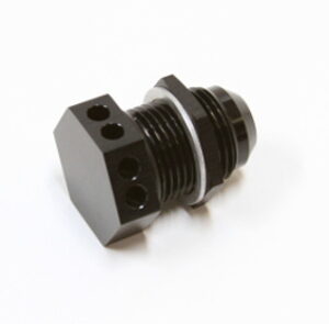 Aeroflow Bolt In -12AN Breather Cast Orfabricated Covers Black