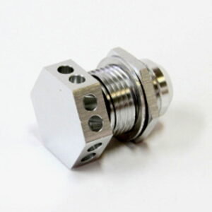Aeroflow Bolt In -12AN Breather Cast Orfabricated Covers Silver