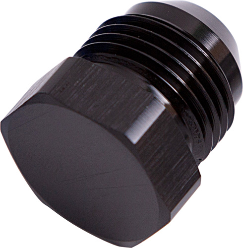 Aeroflow Flare Plug Male -3AN Black Male Flare Plug -3AN