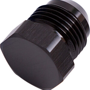 Aeroflow Flare Plug Male -4AN Black Male Flare Plug -4AN