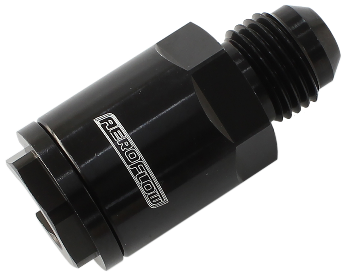 Aeroflow Push On Fuel Fittings LS1 Lti 3/8 Hose Rail Pressure Side -6 AF808-02BLK