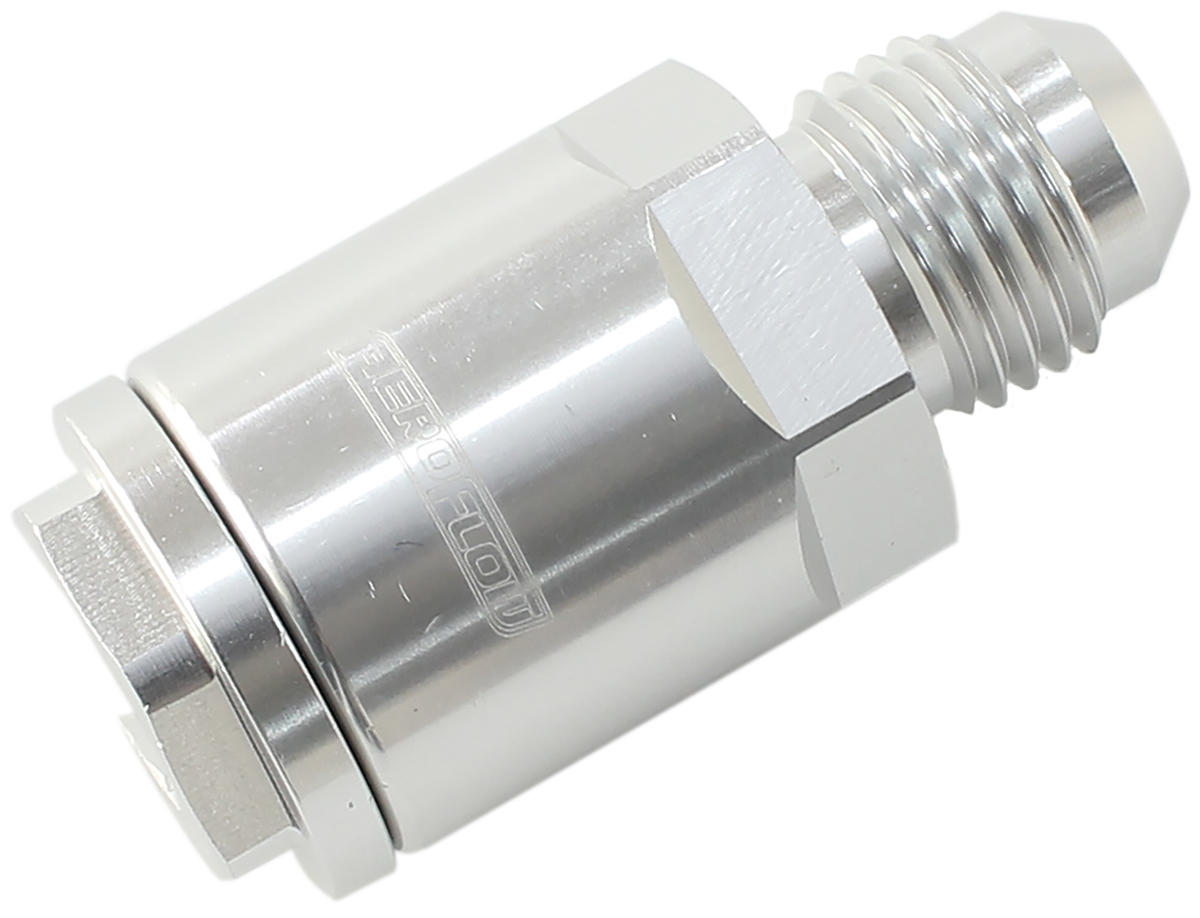 Aeroflow Push On Fuel Fitting LS & Lt 3/8 Hose To -8AN Silver