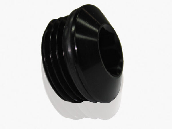 Aeroflow ORB Slimline Port Plug -6AN Black Finish