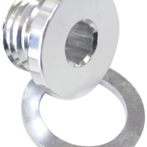 Aeroflow Metric Port Plug M10 X 1.0 Silver Low Profile Hex Plug