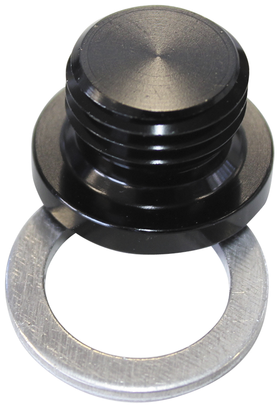 Aeroflow Metric Port Plug M14 X 1.5 Black Low Profile Hex Plug