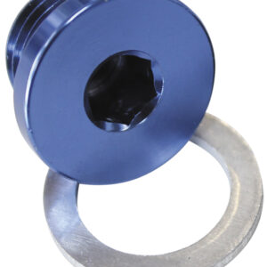 Aeroflow Metric Port Plug M16 X 1.5 Blue Low Profile Hex Plug