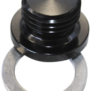 Aeroflow Metric Port Plug M18 X 1.5 Black Low Profile Hex Plug