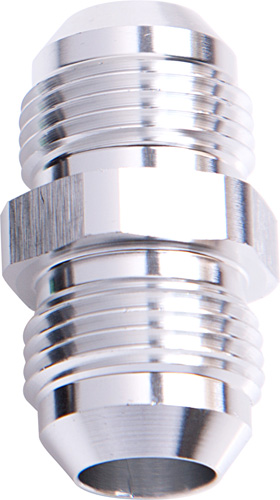 Aeroflow Male Flare Union -8AN Silver -8AN To -8AN Straight
