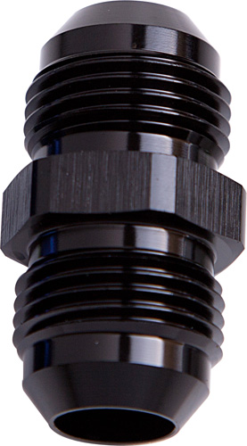 Aeroflow Male Flare Union -10AN Black -10AN To -10AN Straight