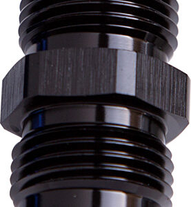 Aeroflow Male Flare Union -12AN Black -12AN To -12AN Straight