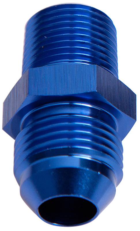 Aeroflow Male Flare -16AN To 1" NPT Blue Male Flare To NPT Adapter