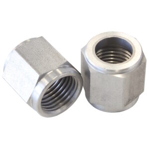 Aeroflow A F 8 1 8 Series Stainless Steel Tube Nuts (Pair), 3/16″ Hard Line to - 3 A N
