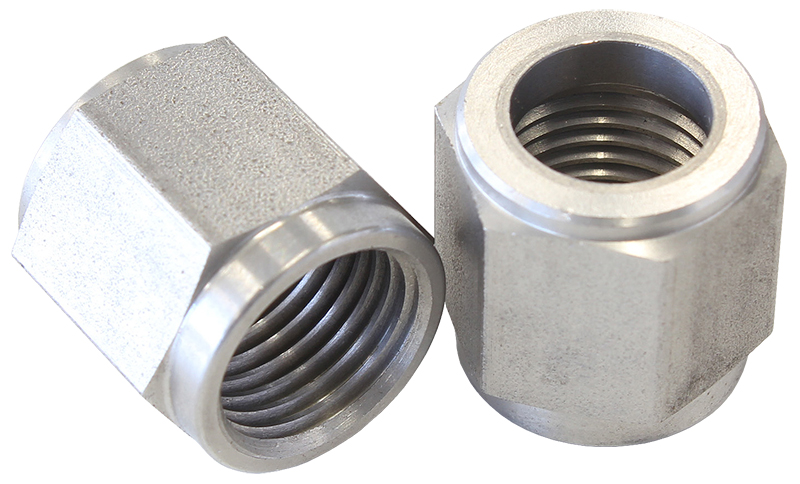 Aeroflow Tube Nut -6 To 3/8" Tube SS SS -6AN To 3/8" Hard Line