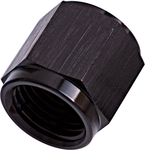 Aeroflow Tube Nut -6AN To 3/8" Tube Black -6AN To 3/8" Hard Line