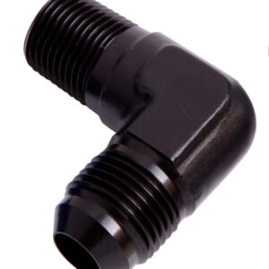 Aeroflow Male 90 Deg 1/8" NPT To -4AN Black Male NPT To AN 90 Deg