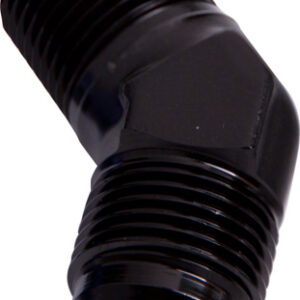Aeroflow Male 45 Deg 1/8" NPT To -4AN Black Male NPT To AN 45 Deg