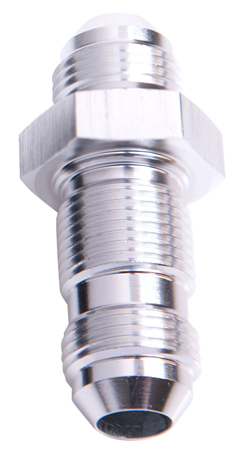 Aeroflow Straight Bulkhead -20AN Silver Bulkhead Nut Seperate