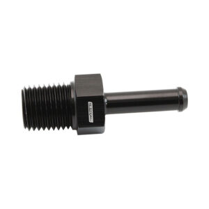 Aeroflow Straight Male 1/4" Barb to 1/4" NPT Adapter, Black