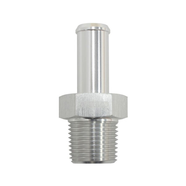 Aeroflow Straight Male -4AN Barb to 1/8" NPT Adapter, Silver