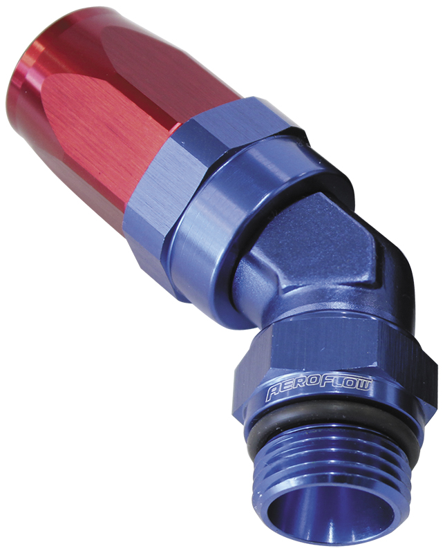 Aeroflow 45 Deg -10 Hose To Male -10 Thread