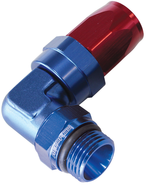 Aeroflow 90 Deg -6 Hose To Male -6 Thread