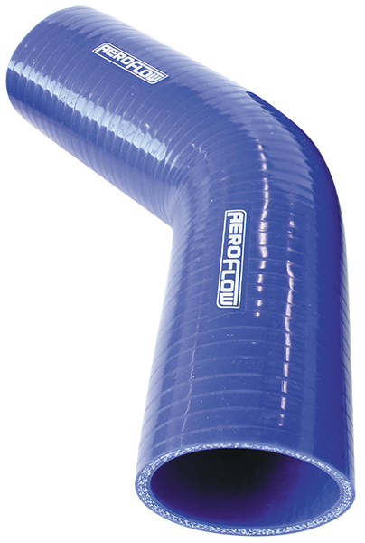 Aeroflow Silicone Hose 45 Deg; Blue ID3.00" 76mm, Wall 5.3mm, 145mm Leg 9002-300