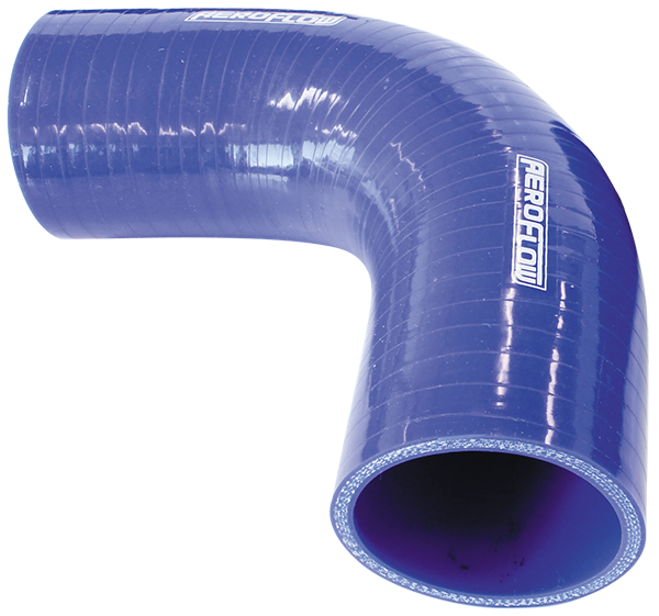 Aeroflow Silicone Hose 90 Deg; Blue ID1.50" 38mm, Wall 4.5mm, 150mm Leg AF 9003-150