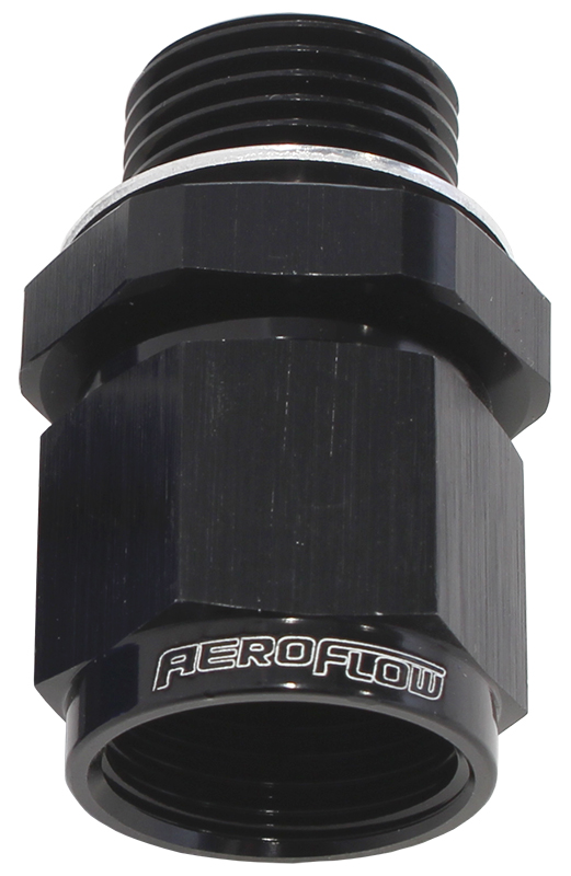 Aeroflow M18 X 1.5 To -8 Female Swivel Black Washer Seal