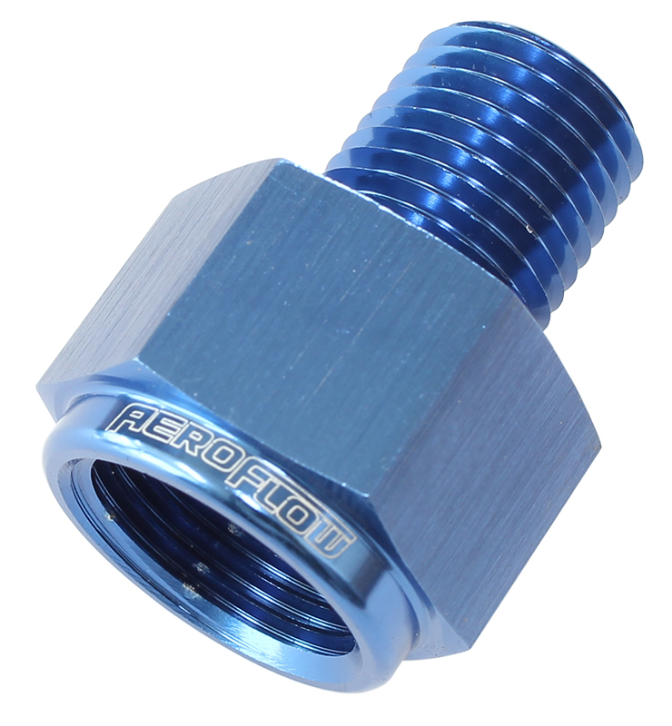 Aeroflow NPT Pipe Expander, Blue 1/8" NPT Male, 1/4" NPT Female