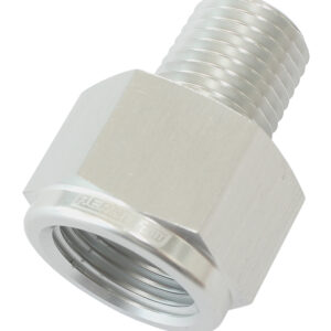 Aeroflow NPT Pipe Expander, Silver 1/8" NPT Male, 1/4" NPT Female