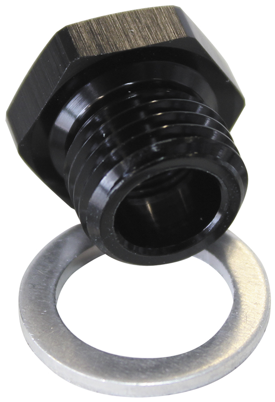 Aeroflow M16X1.5 Pipe Reducer To F/Male1/8" NPT Black