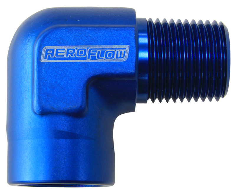 Aeroflow 90 Deg Female - Male Elbow 3/8 NPT
