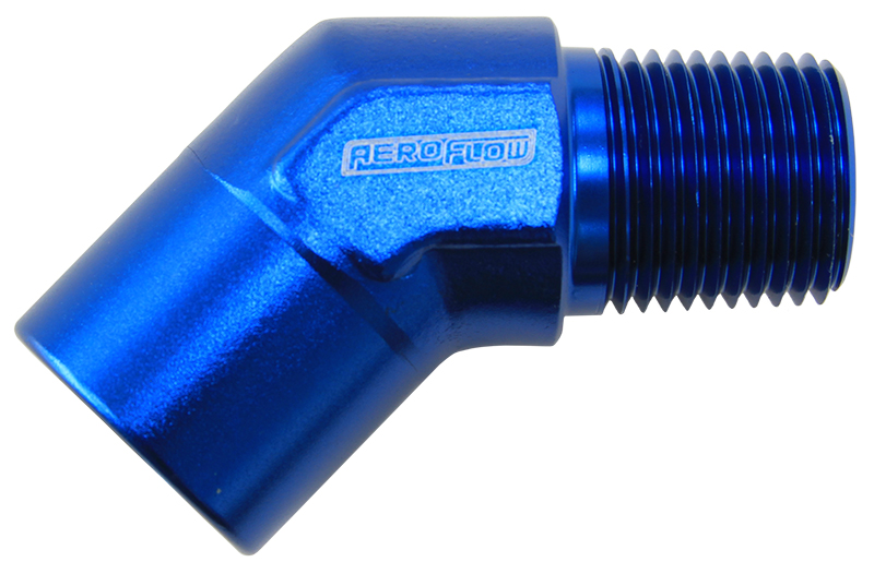 Aeroflow 45 Deg Female - Male Elbow 3/8 NPT