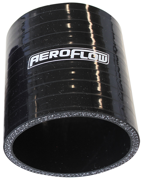 Aeroflow Silicone Hose Str Black ID 1.25" 32mm, Wall 4.5mm, 76mm Long AF 9201-125