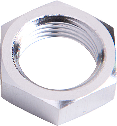 Aeroflow Bulkhead Nut -8AN Silver Single Nut